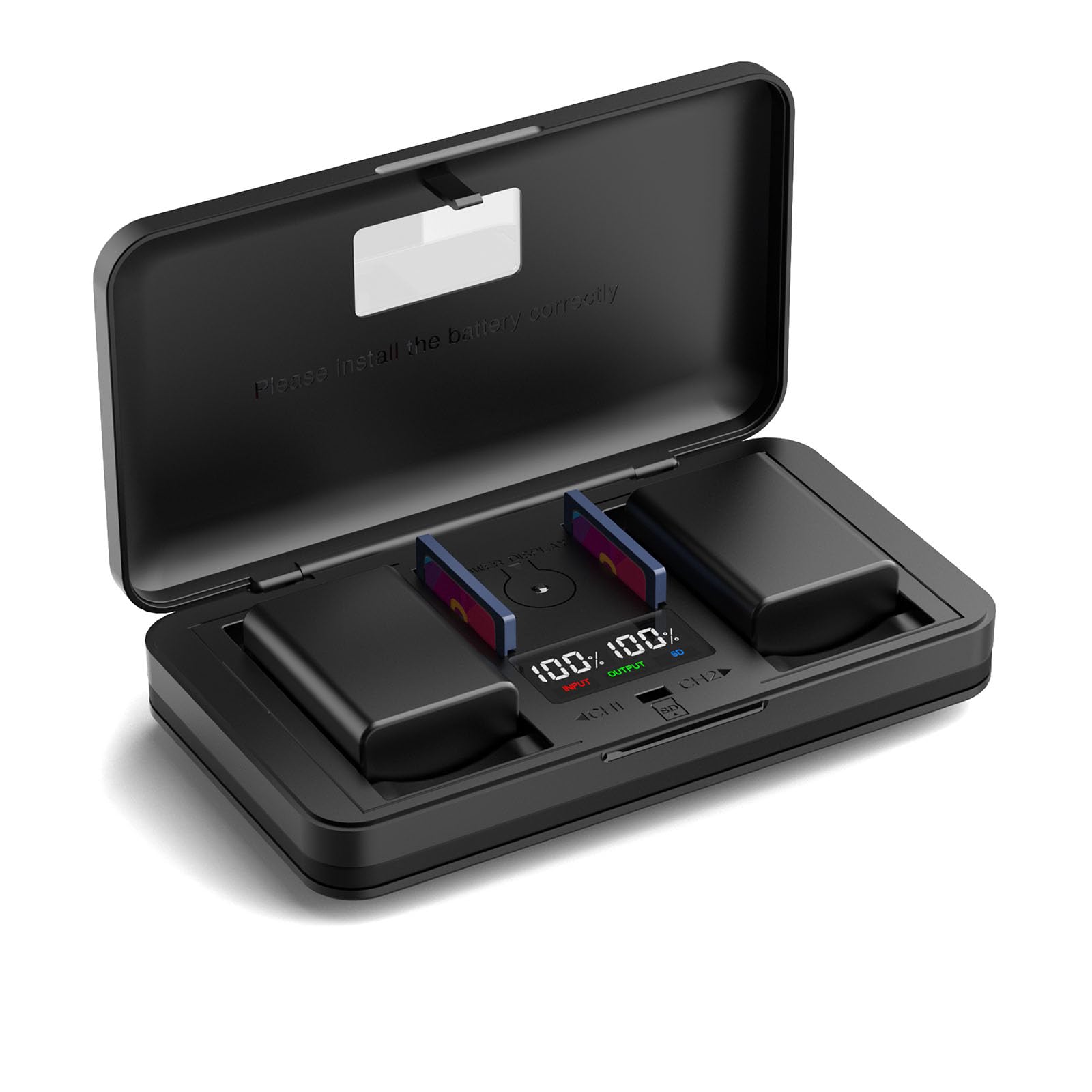 DMW-BMB9/BMB9E - Set Caricabatterie con 2 Batterie 1300mA