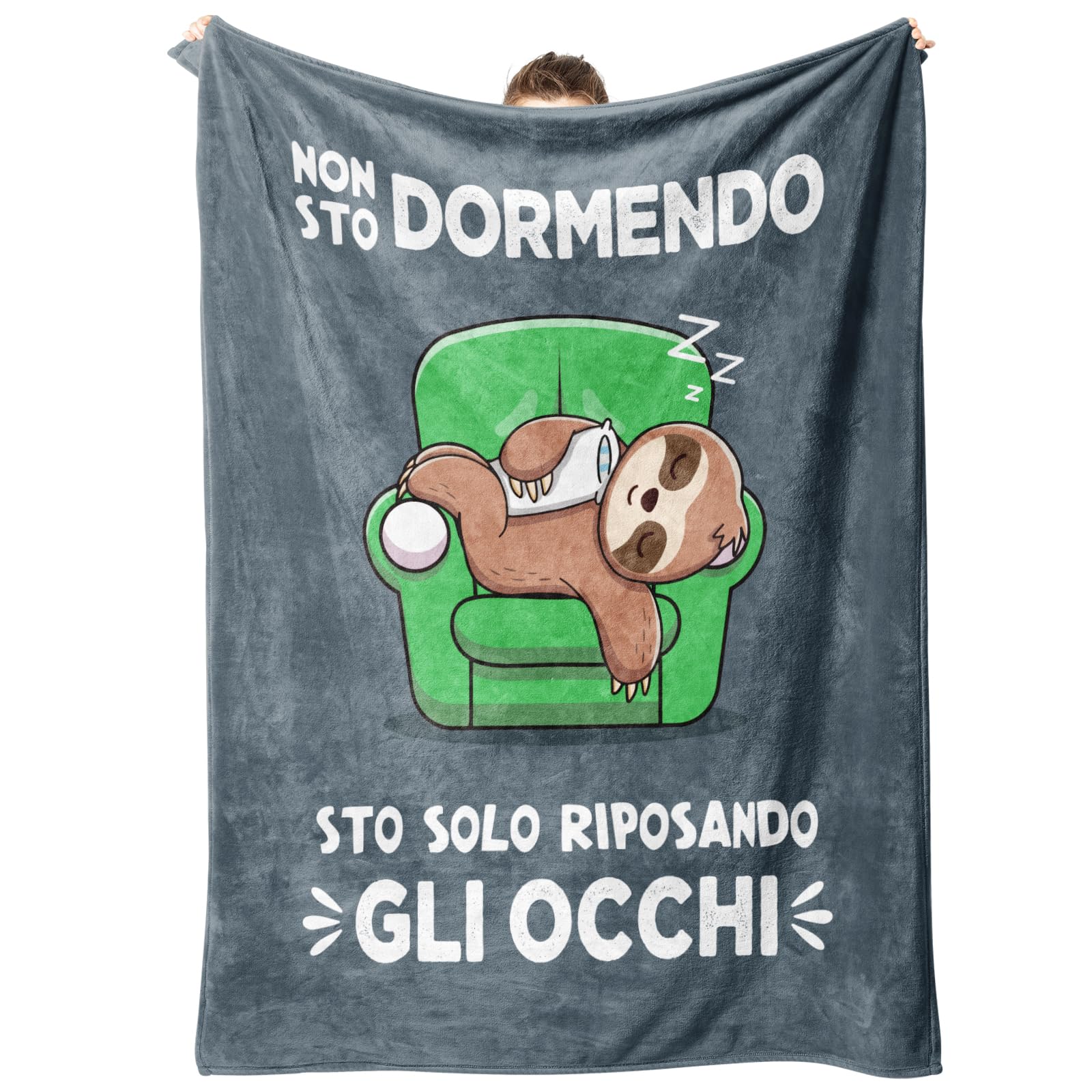 Niyewsor Coperta Flanella Bradipo 130x150cm