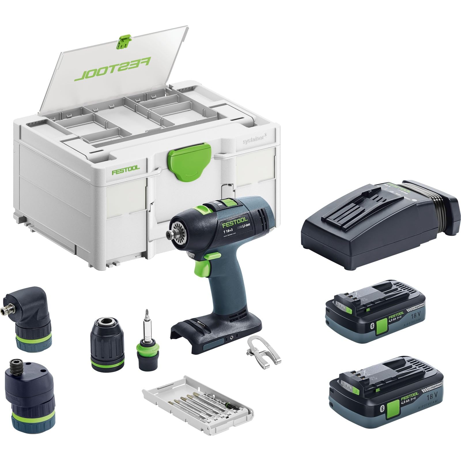 Festool Trapano avvitatore a batteria T 18+3 HPC 4,0 I-Set