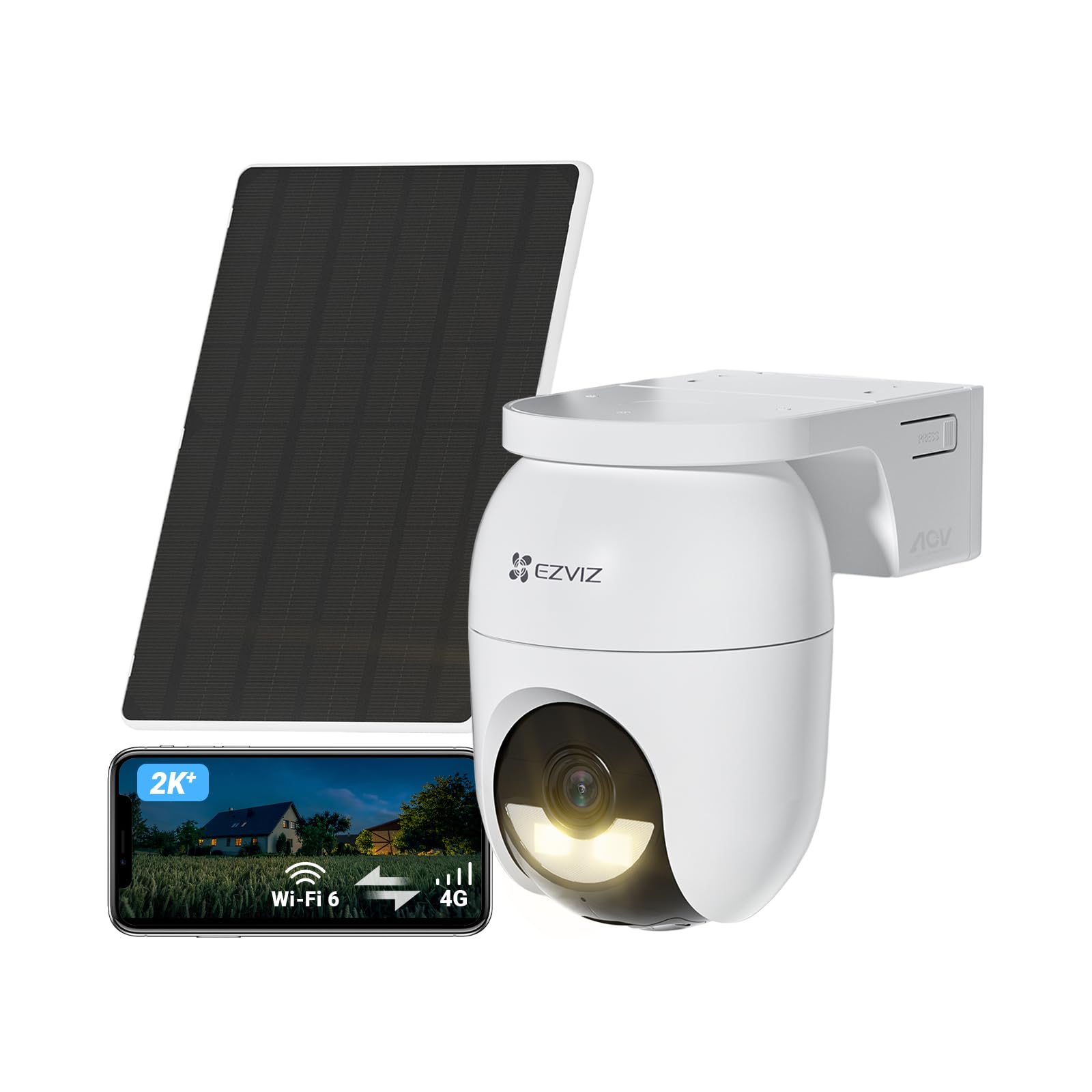 Ezviz CB8 Lite 4G LTE Telecamera Esterno 2K+ 360° PTZ