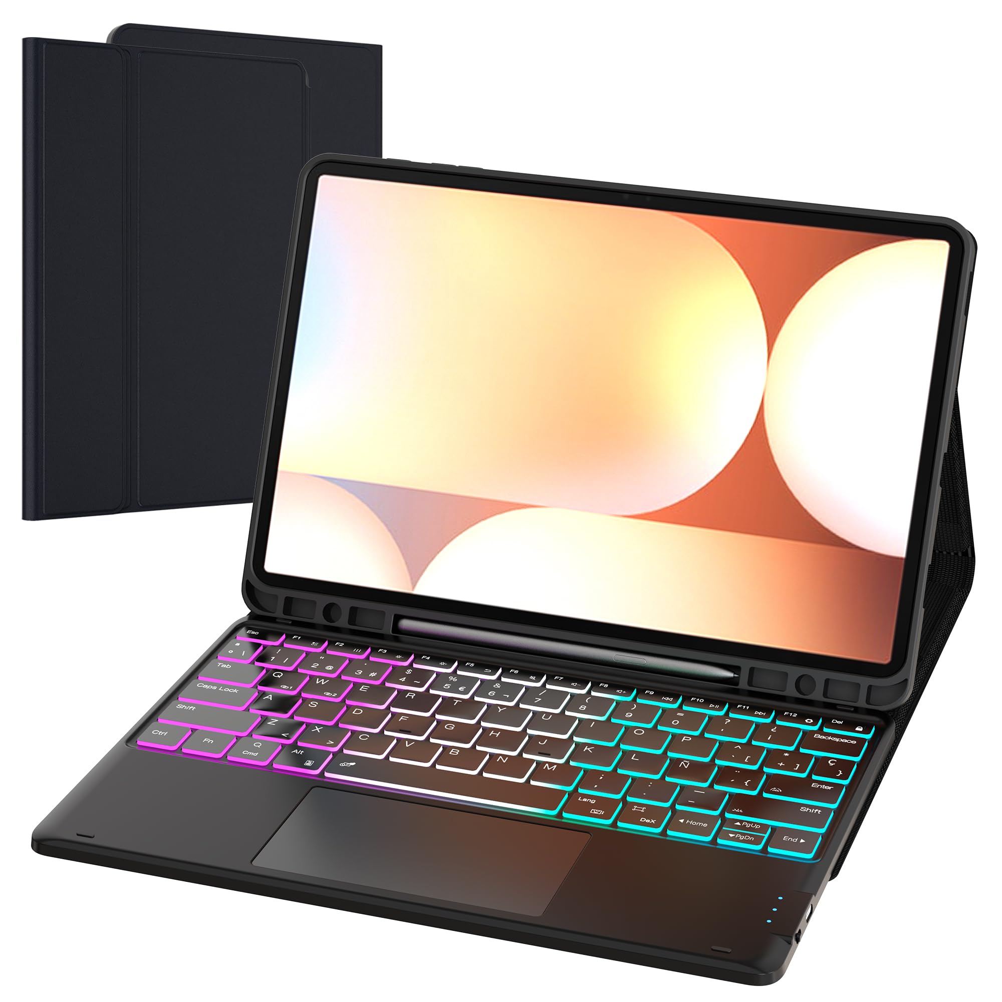 Custodia con Tastiera per Samsung Galaxy Tab S9 FE+/S9+/S10+