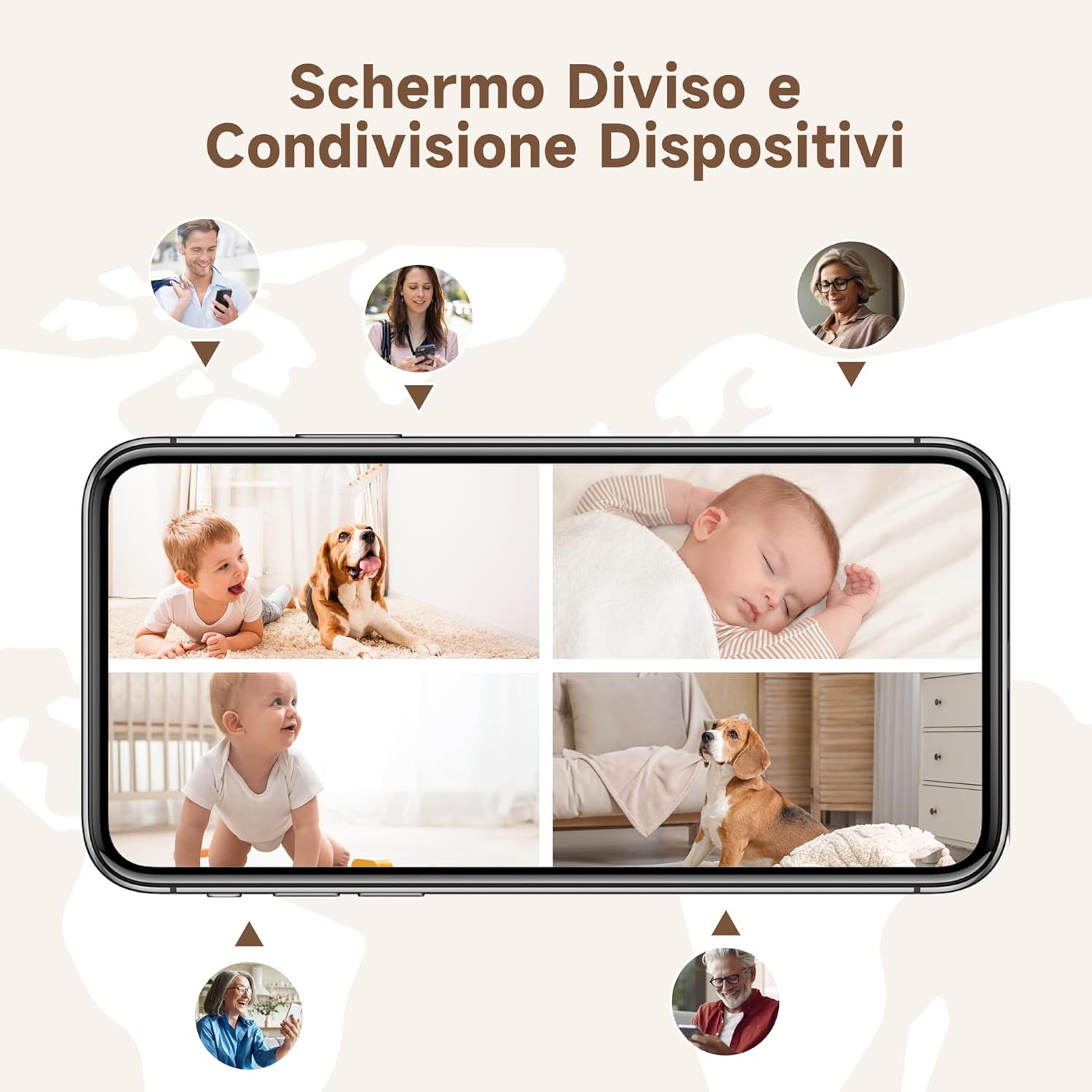 Laxihub Telecamera Wi-Fi Interno 2K 3MP PTZ 355° - immagine 7