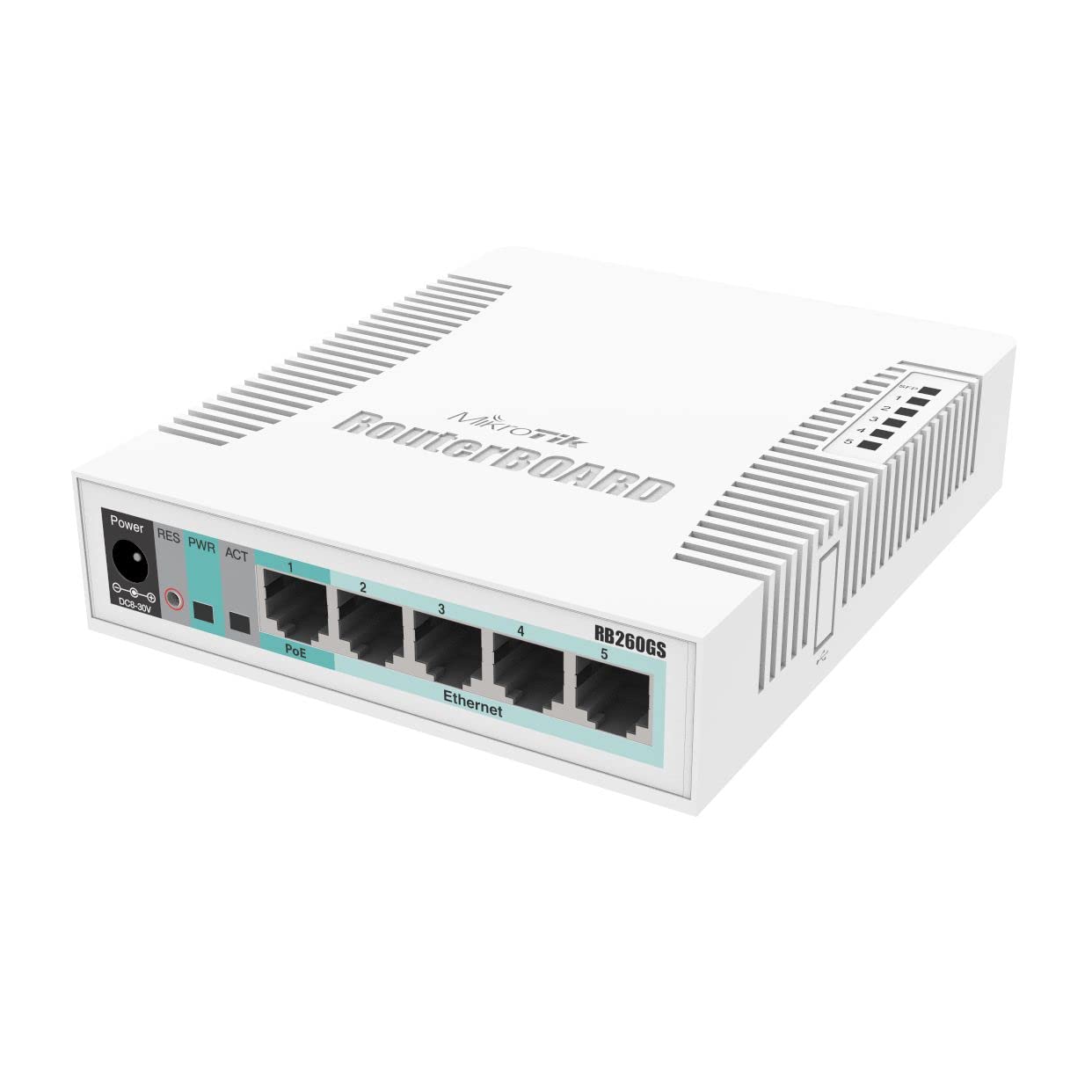 MikroTik RouterBoard 260GS 5 porte Gigabit + SFP Switch Gestito con il regno UNITO di Alimentazione