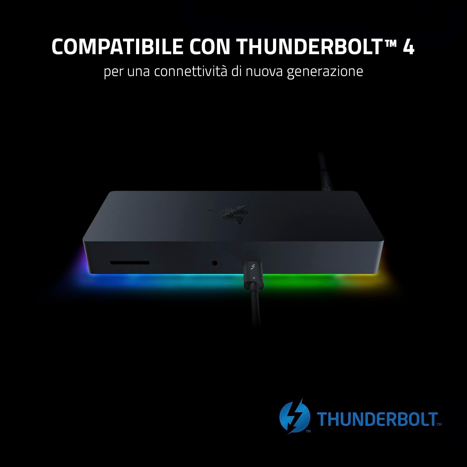 Razer Thunderbolt Dock 4 - Dock compatto per Mac, Nero - immagine 2