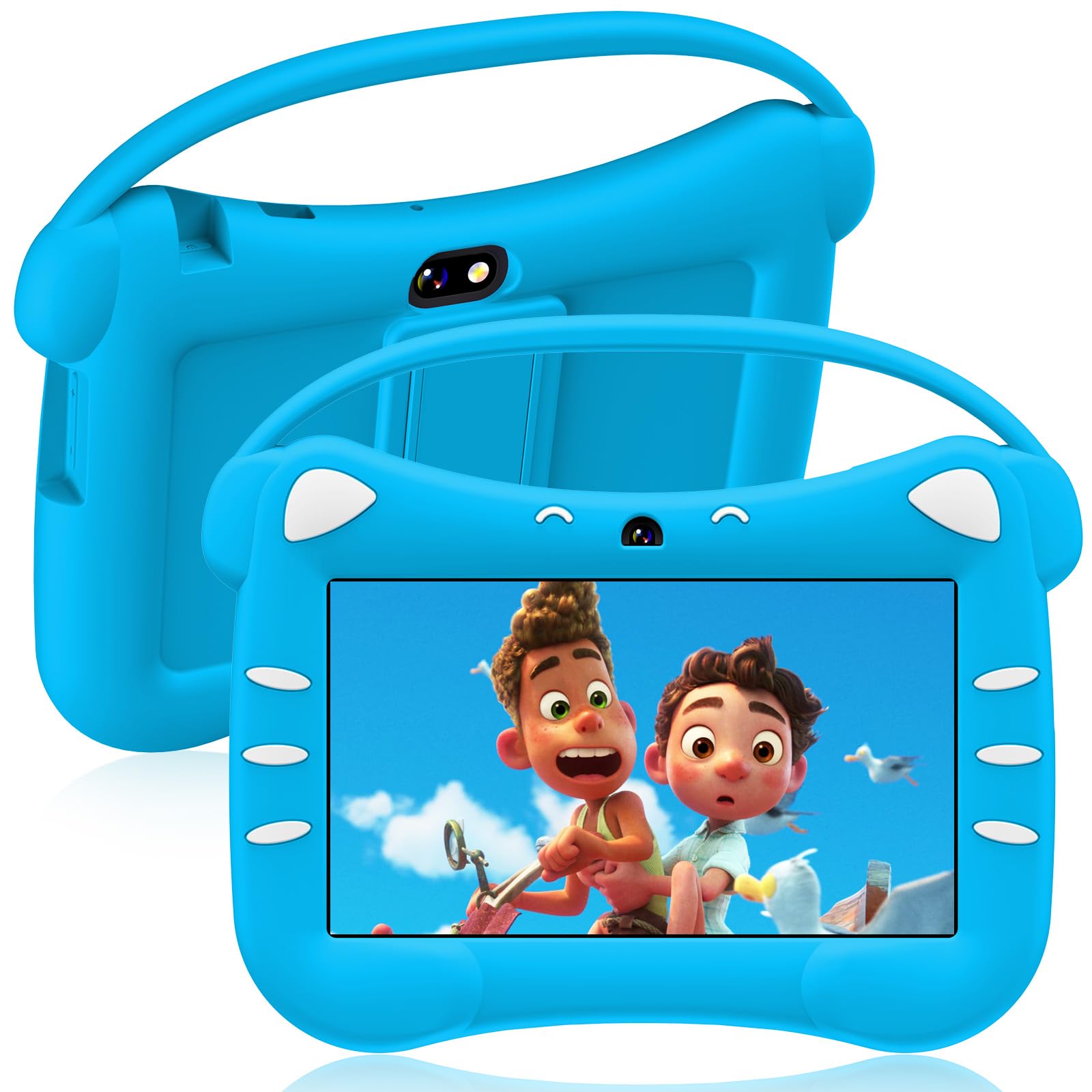 Ascrecem Tablet Android 7 Pollici per Bambini, Blu