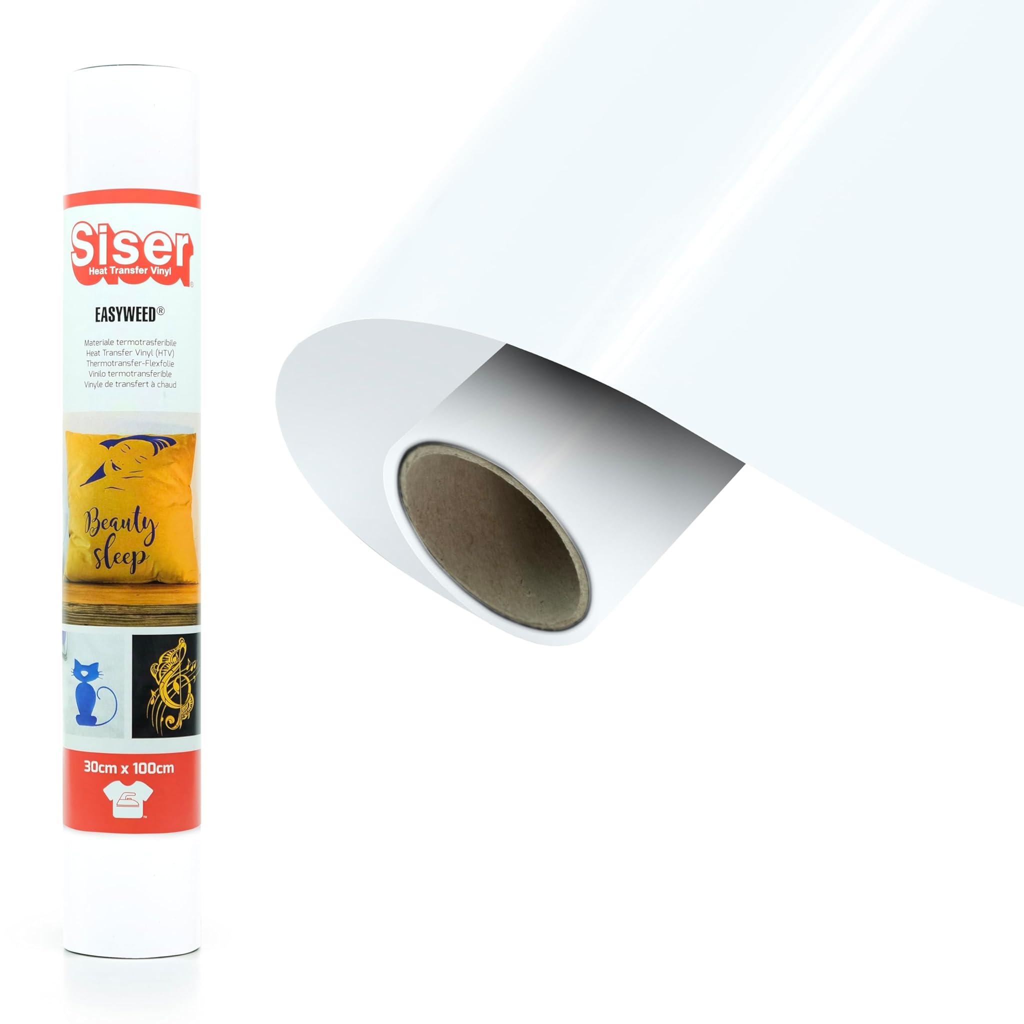 Siser EasyWeed Bianco - Vinile Termotrasferibile 30cm x 1mt