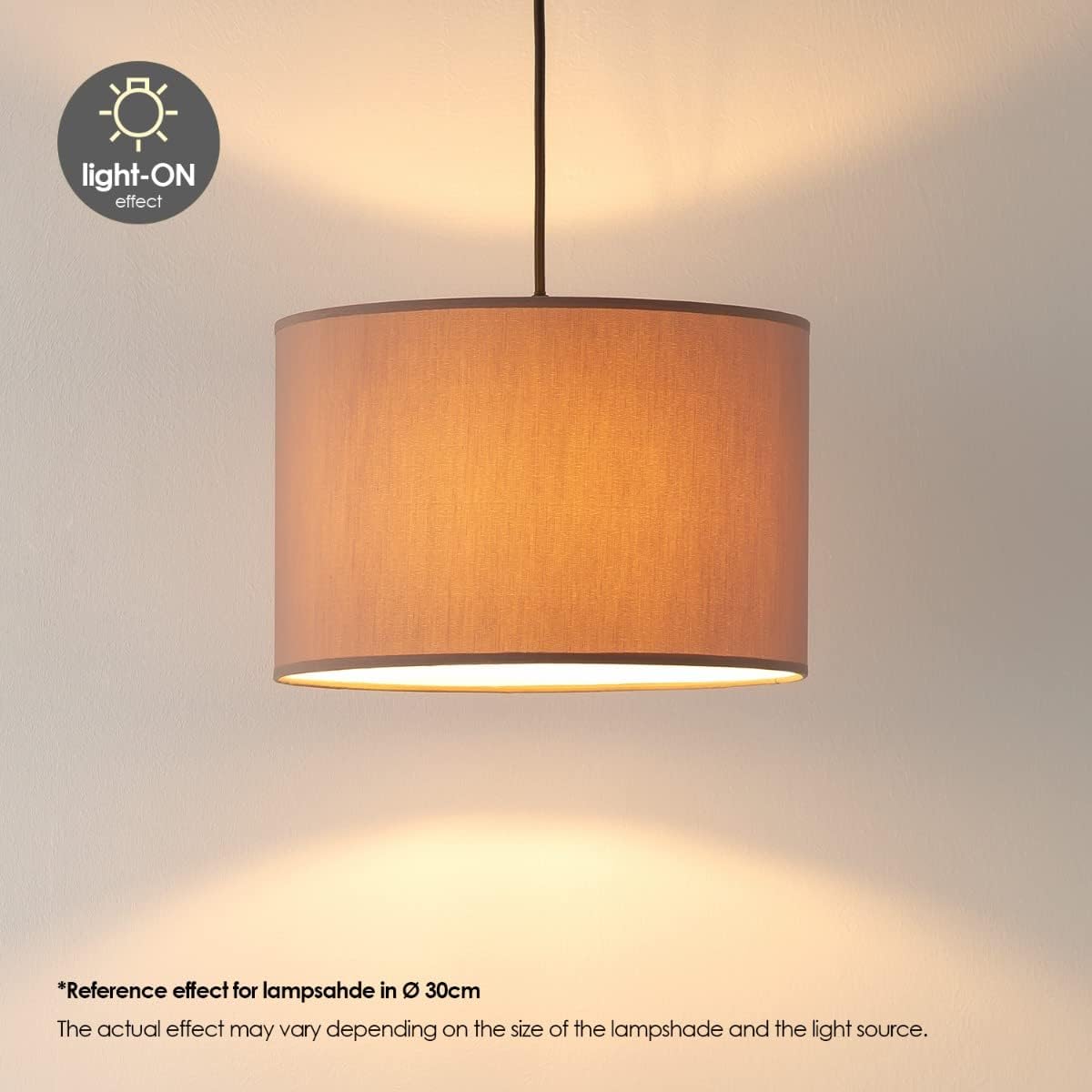 Home Sweet Home Paralume Bling Cilindro 35cm Tortora - immagine 2