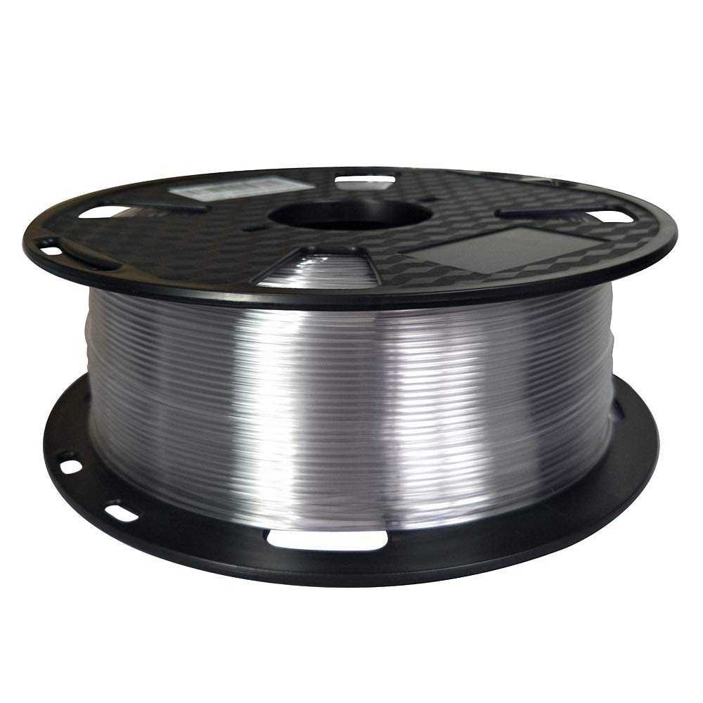 Filamento PETG trasparente facile da stampare 1,75 mm 1 kg per stampante 3D bobina da 1 kg CC3D Fit Most FDM Color Erba Verde (trasparente)