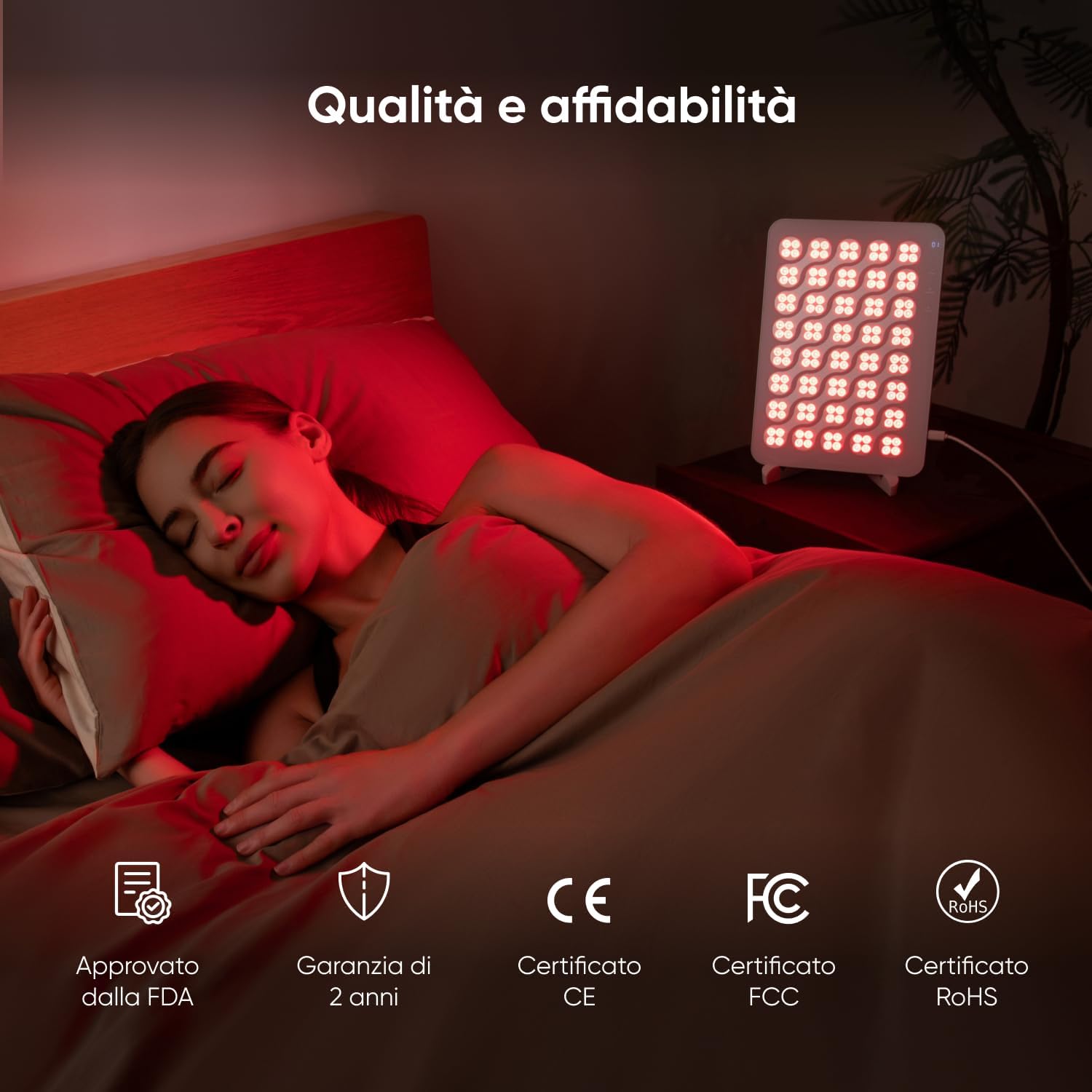 Nanoleaf Pannello Terapia Luce Rossa Viso e Corpo - immagine 3