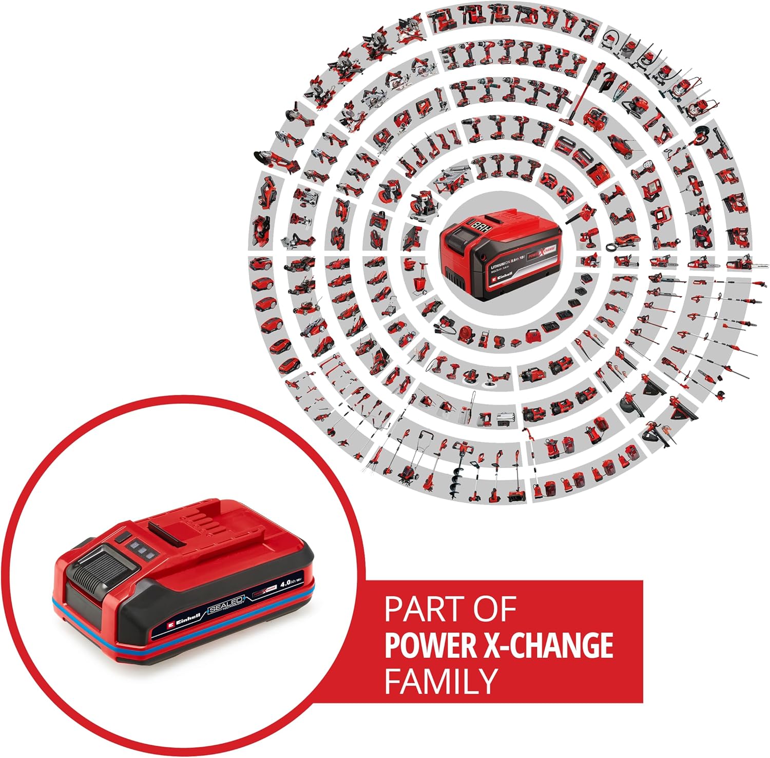 Original Einhell 18V 4.0Ah SEALED Power X-Change PLUS - immagine 2