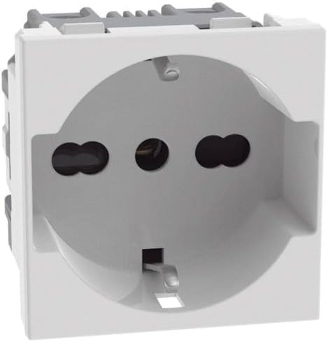 Bticino MatixGO Presa Universale 2 Moduli, Bianco