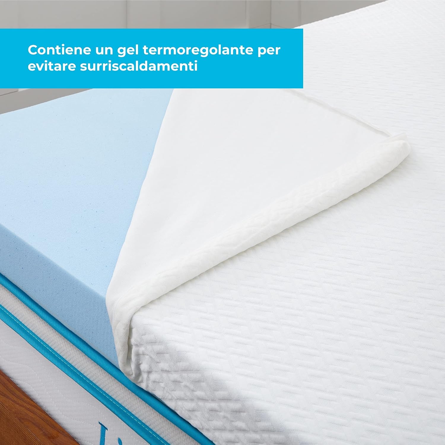 Linenspa Topper Singolo Memory Foam Gel 7cm - immagine 3