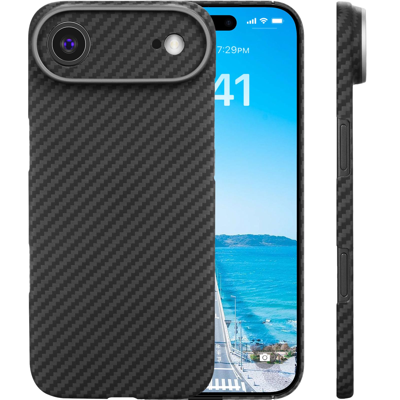 Memumi Custodia per iPhone Air in Fibra di Aramid 1500D