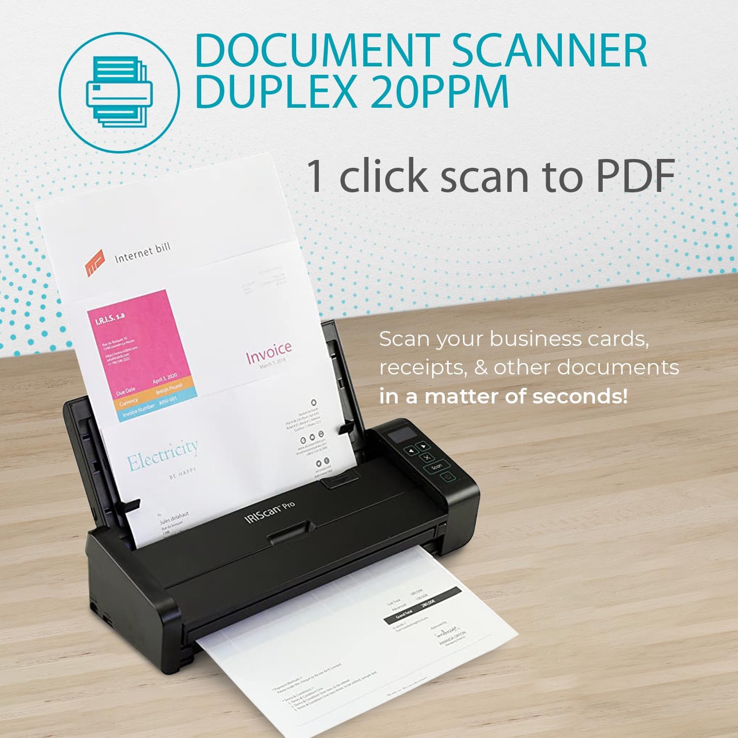 Iriscan Pro Duplex Scanner Documenti-V5pro 20PPM - immagine 2