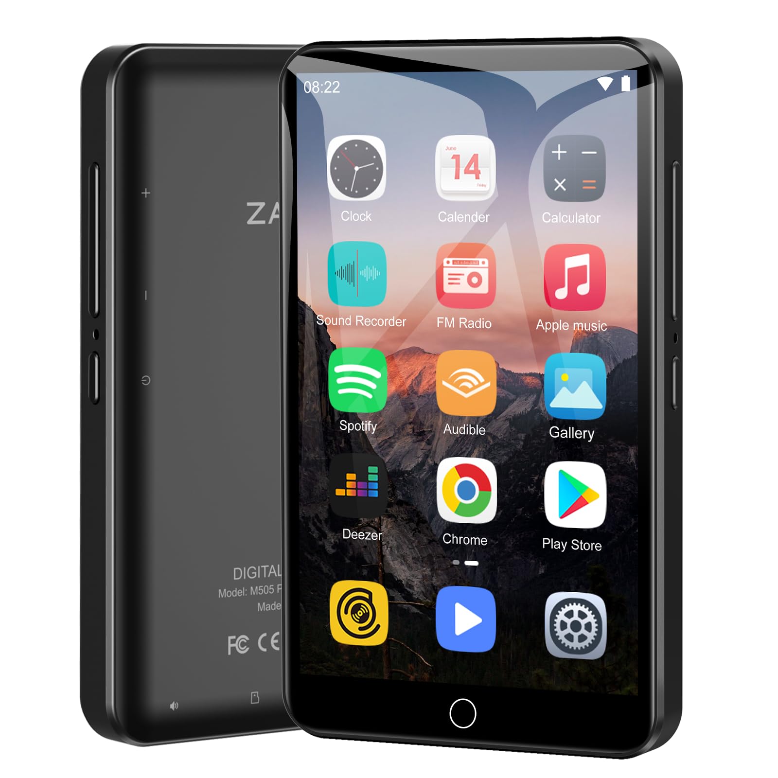 Lettore MP3 80 GB WiFi e Bluetooth Touchscreen 4"