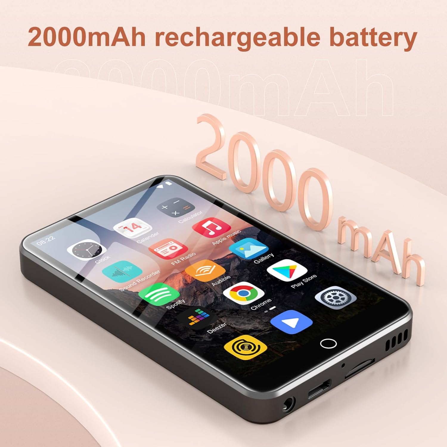 Lettore MP3 80 GB WiFi e Bluetooth Touchscreen 4" - immagine 5