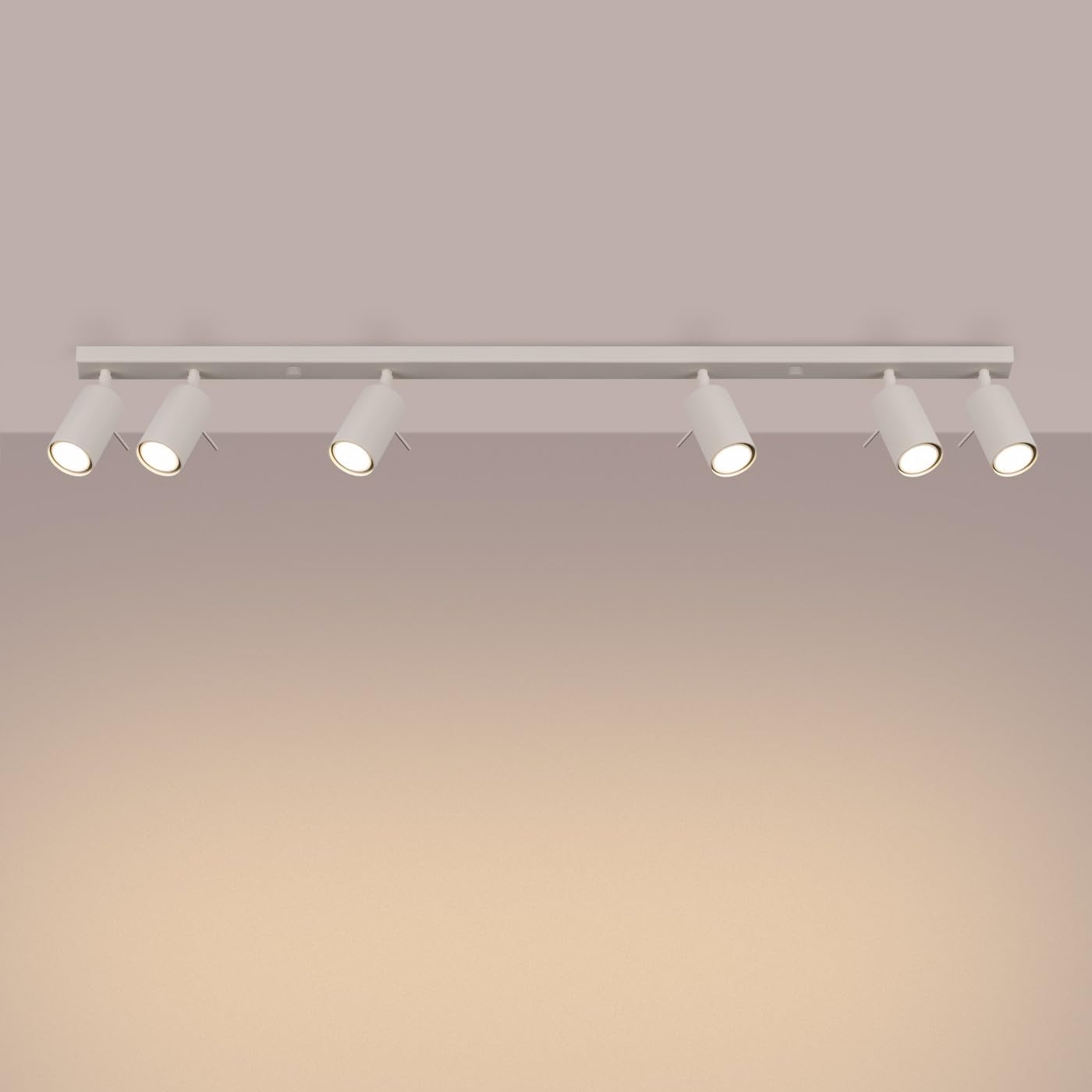 Sollux Lighting Lampada Soffitto Orientabile Beige Ring - immagine 4