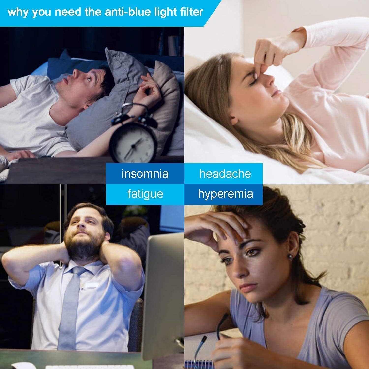 Mosiso Protezione Schermo PC Anti Luce Blu 25"-27" - immagine 7