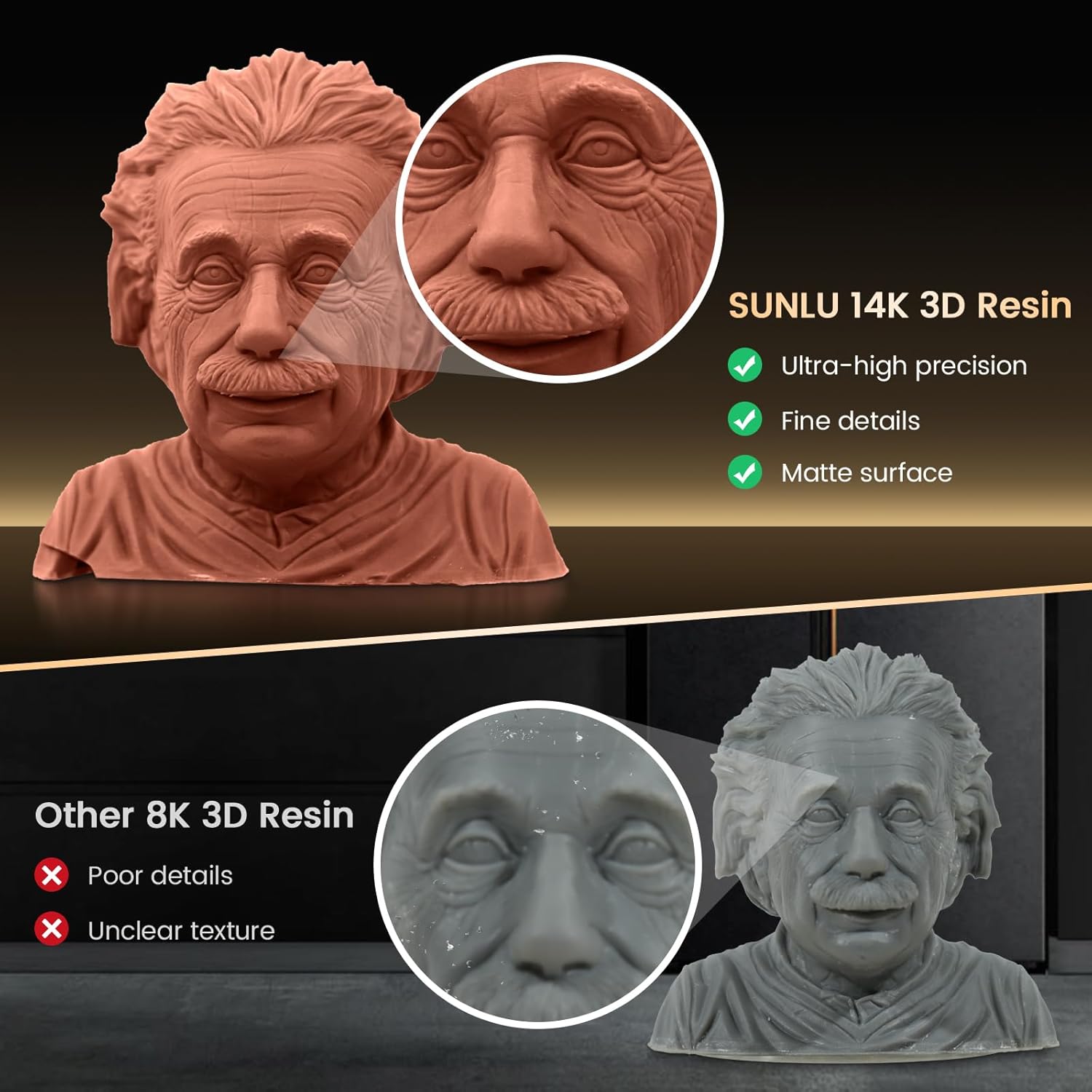 Sunlu 14K Resina per Stampante 3D 2KG, Grigio - immagine 4