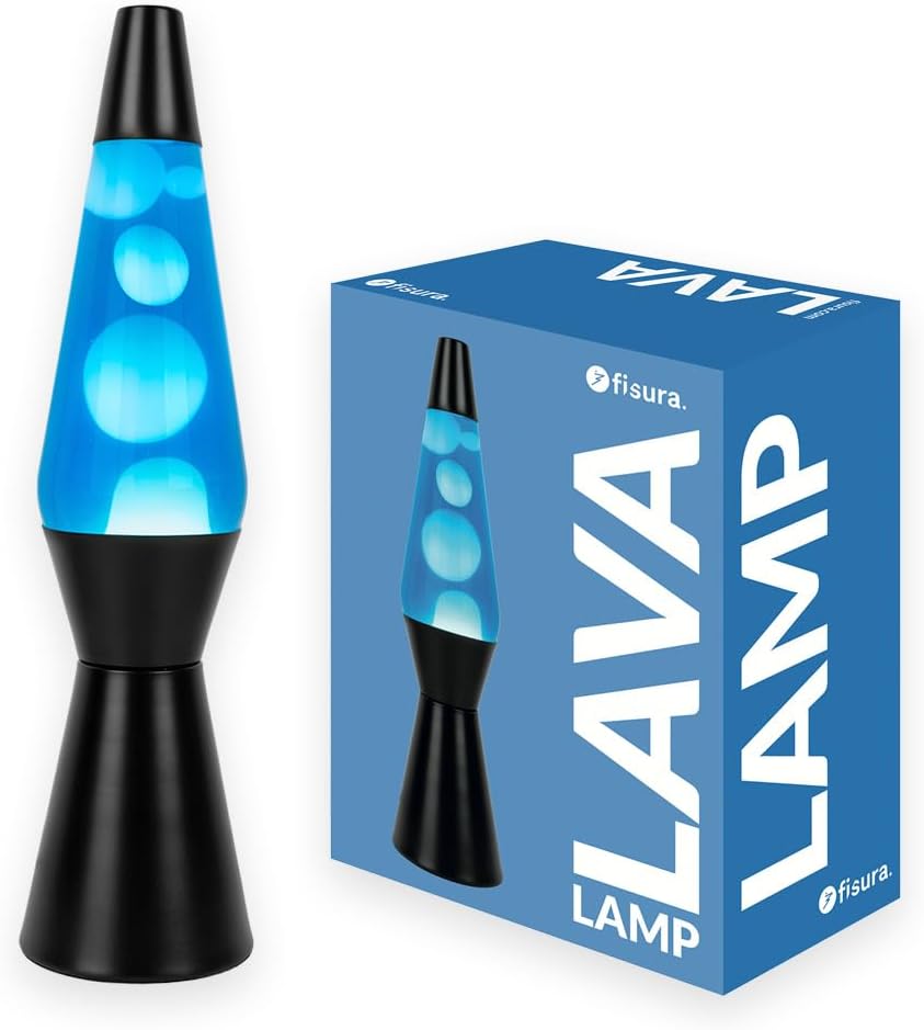 Fisura - Lampada Lava Blu e Nera 40cm - immagine 1