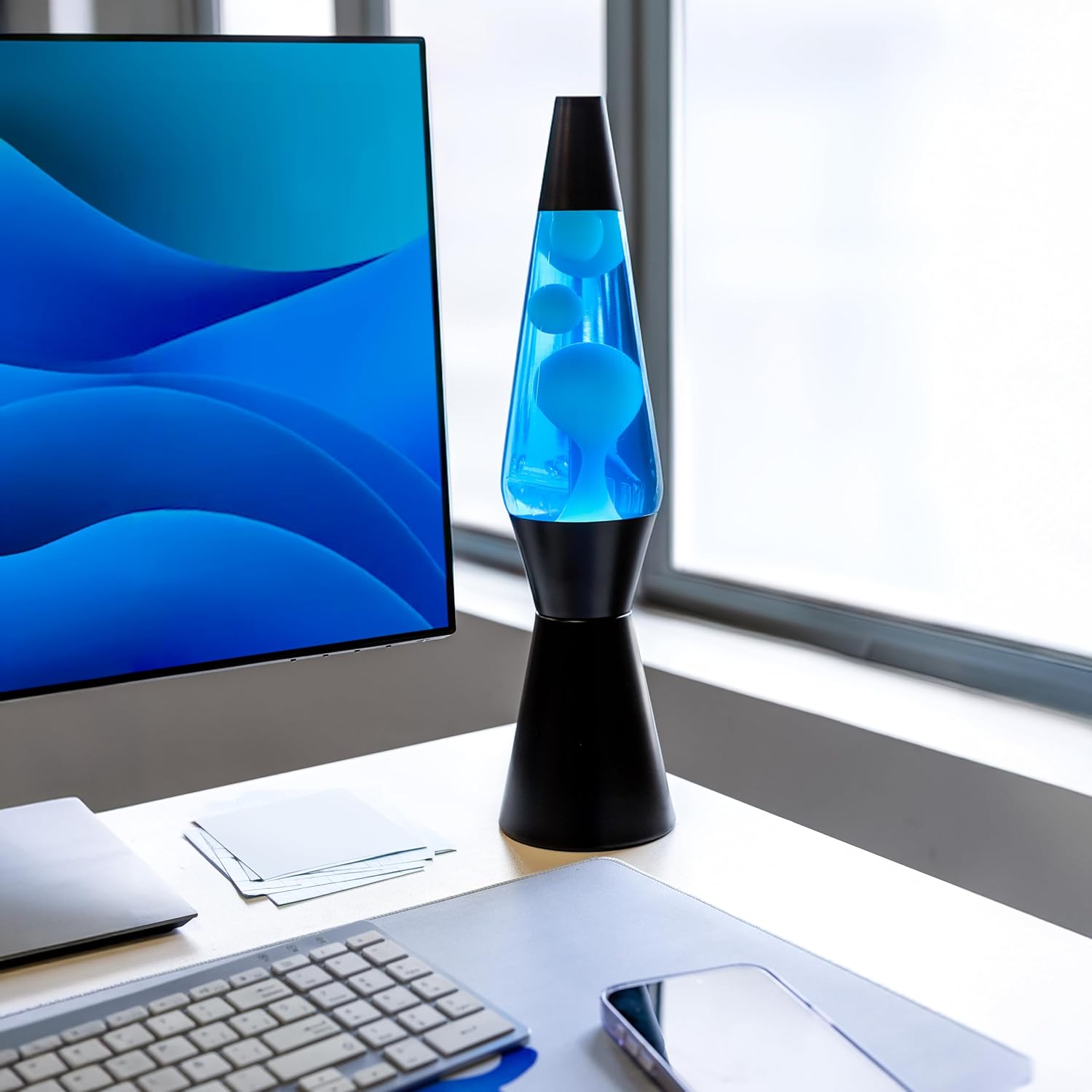 Fisura - Lampada Lava Blu e Nera 40cm - immagine 4