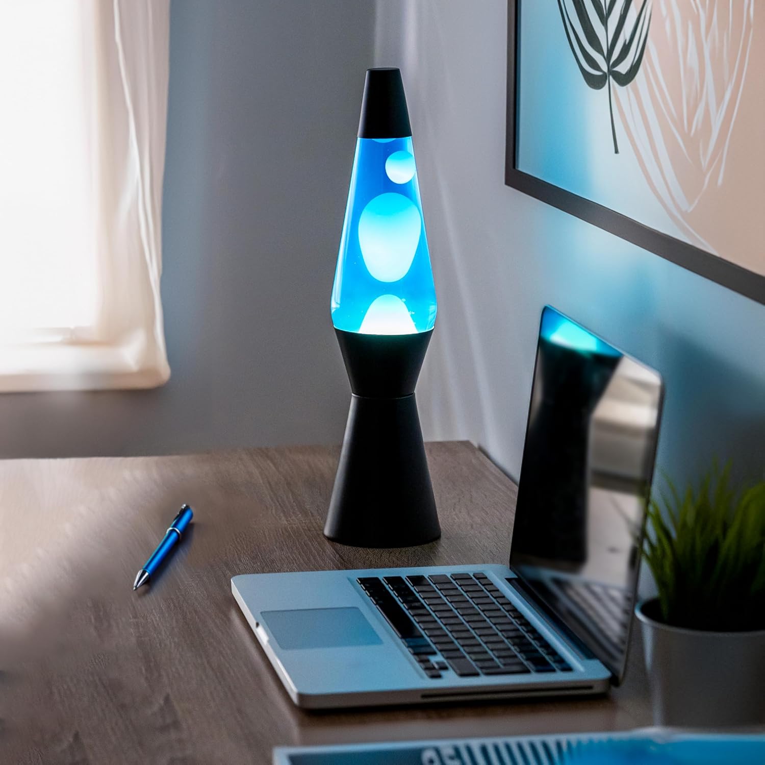 Fisura - Lampada Lava Blu e Nera 40cm - immagine 5