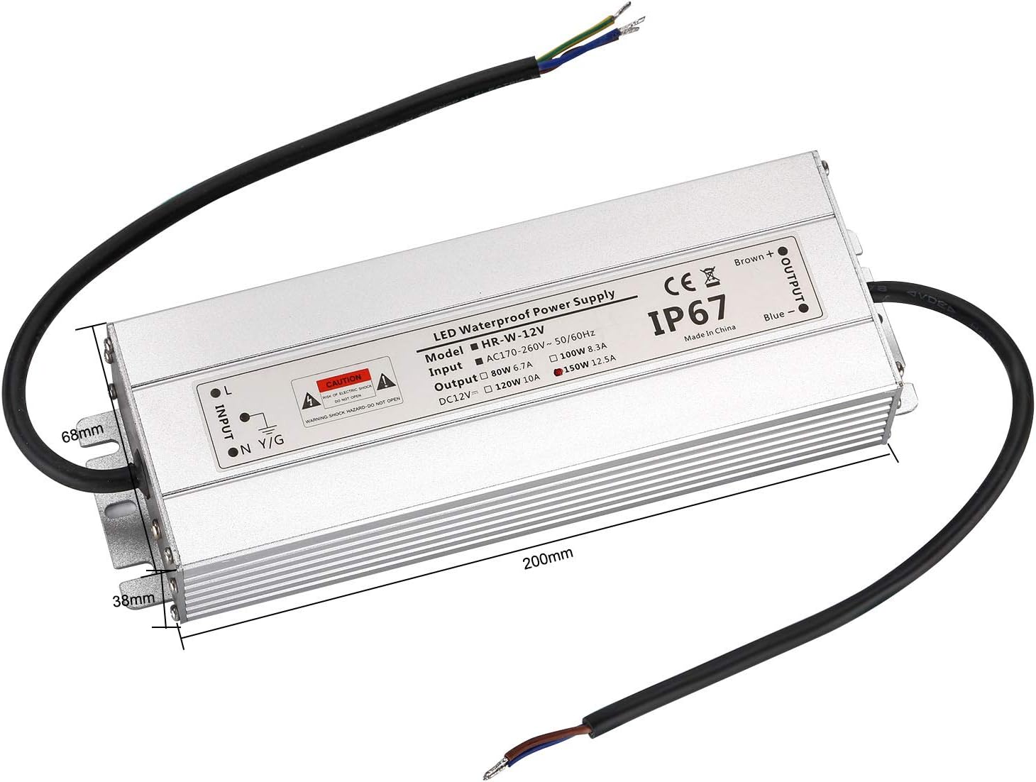 Cprosp 2PCS Alimentatore LED 12V 150W - immagine 6