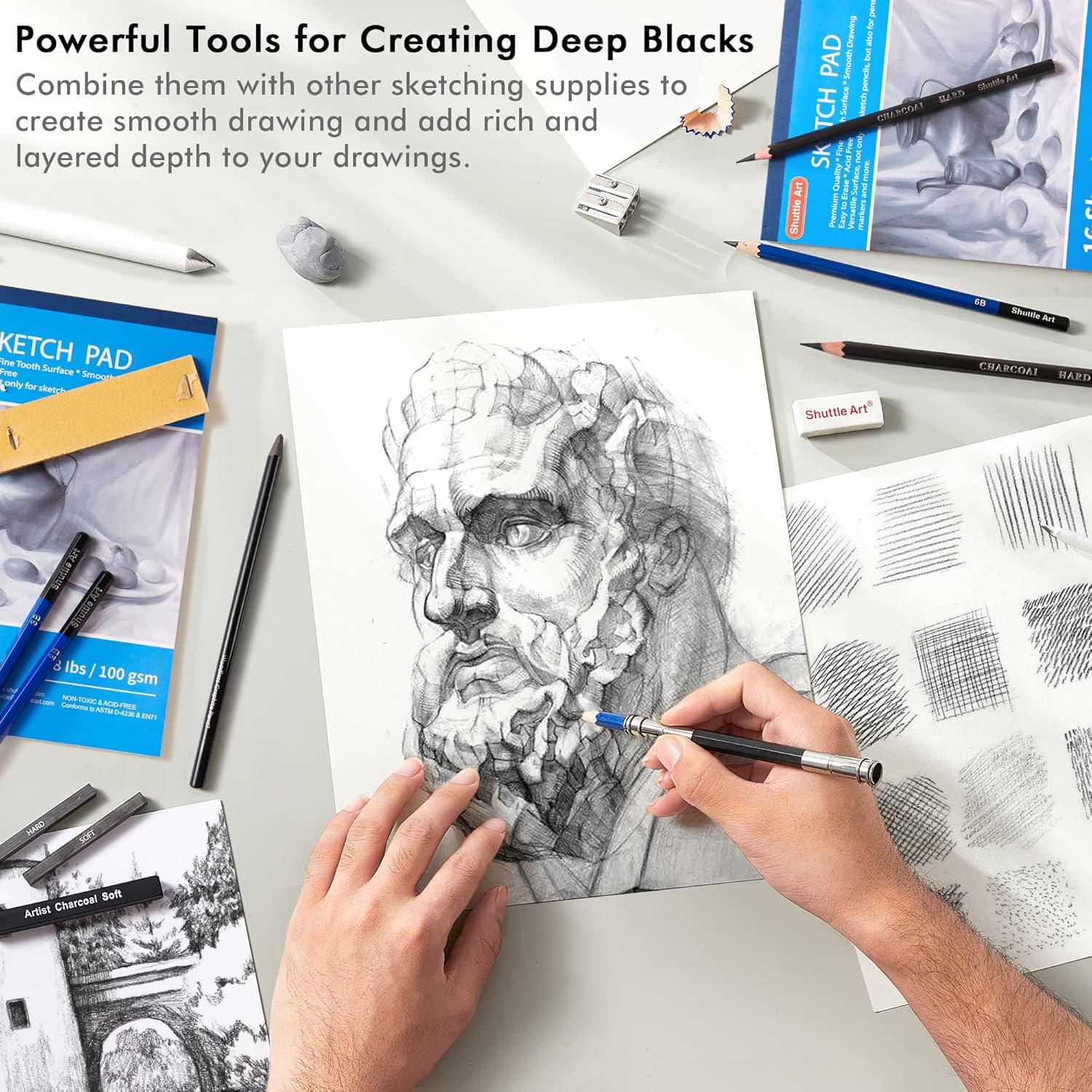 Shuttle Art Kit Disegno Professionale 52 Pezzi - immagine 5