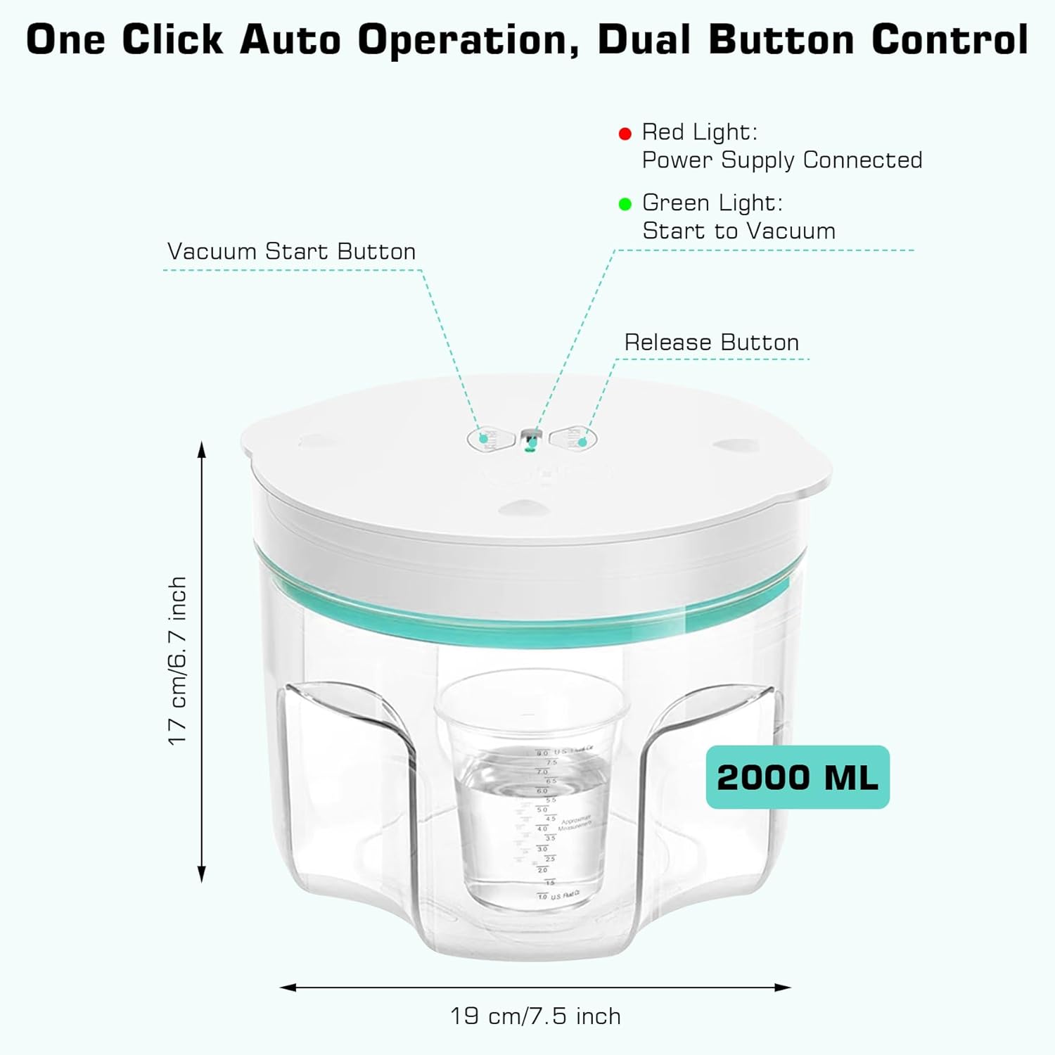 Camera di Degassamento Sottovuoto 2L, 95 kPa - immagine 2