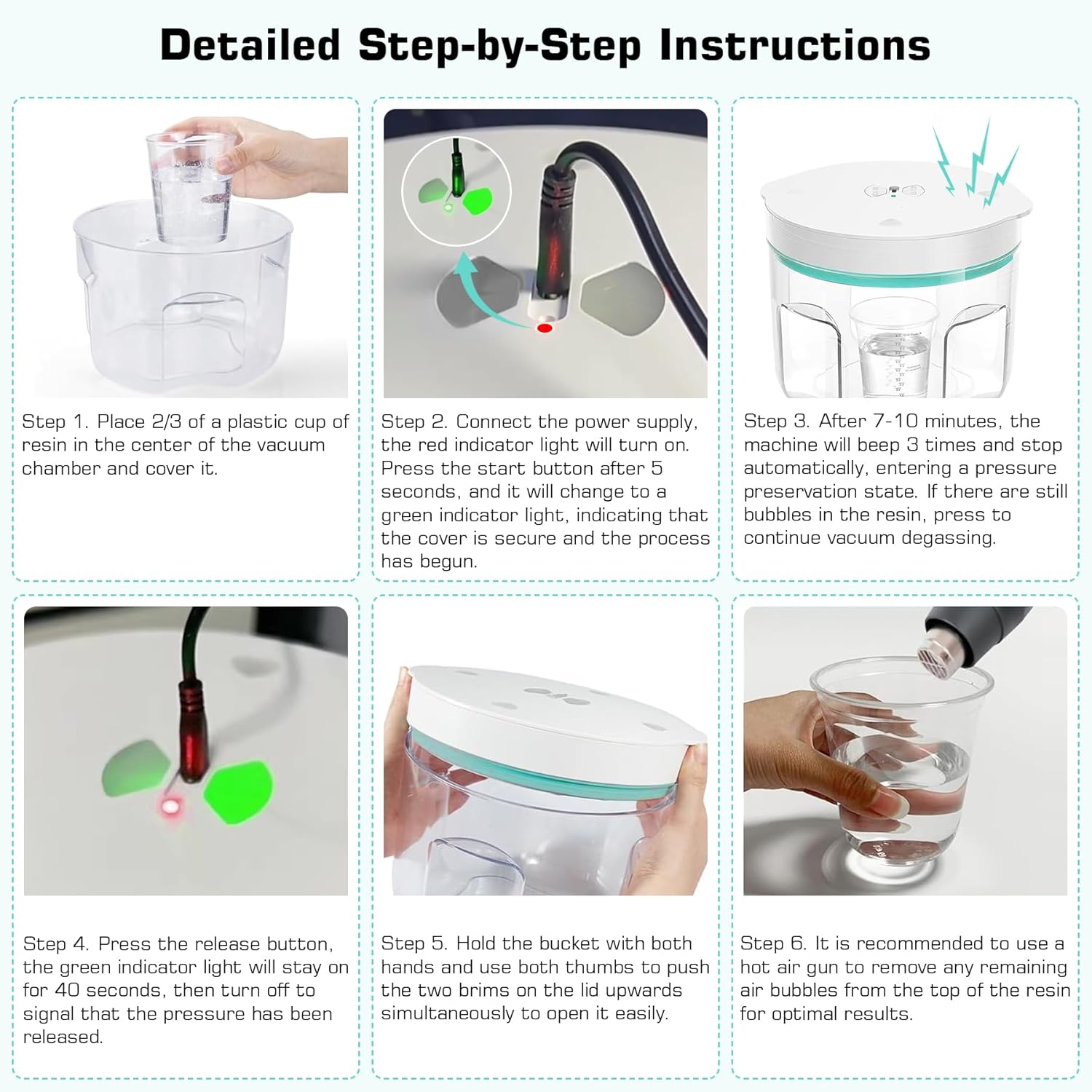 Camera di Degassamento Sottovuoto 2L, 95 kPa - immagine 6