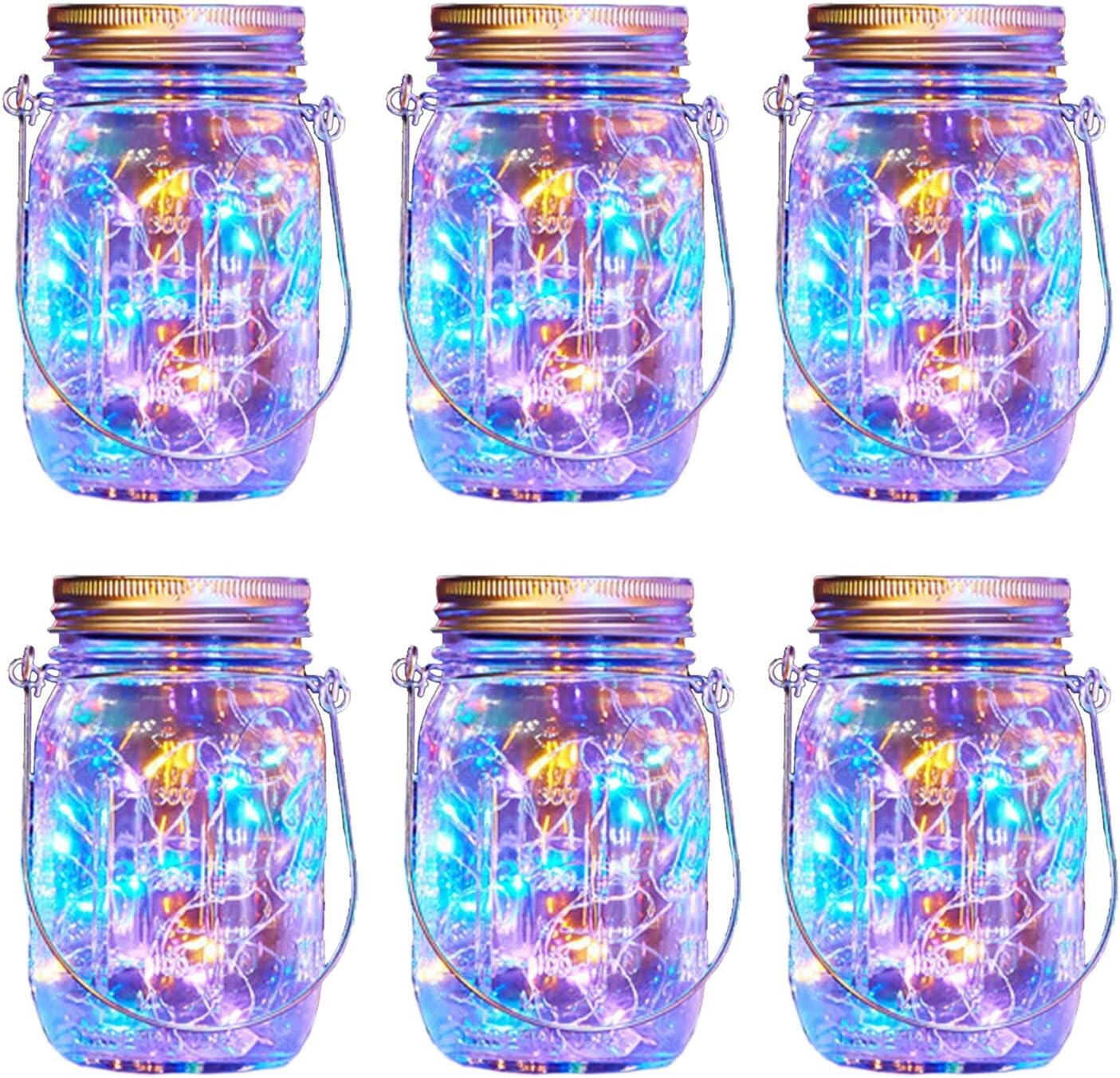 Xvz Lanterna Solare per Esterni (6 pezzi), Multicolore - immagine 1