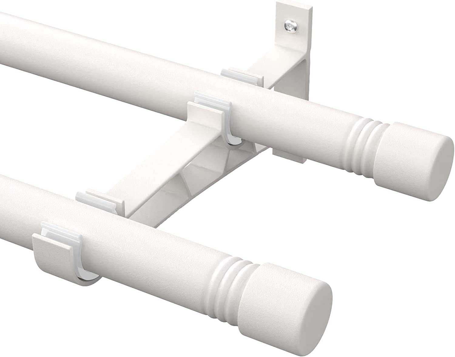 Bastone per Tenda Doppio Regolabile 76-238cm, Bianco