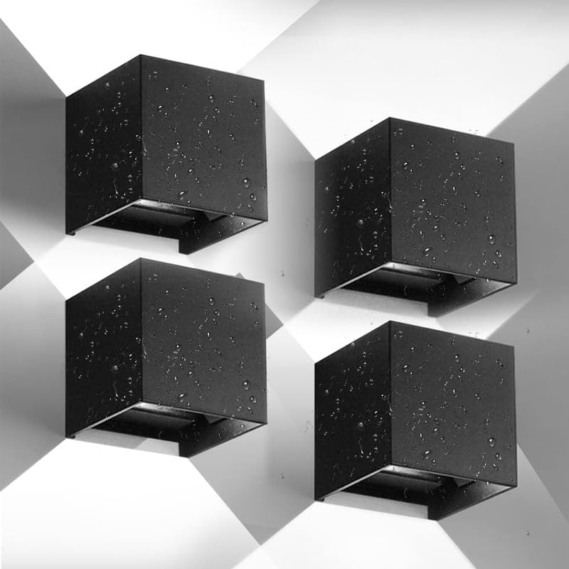 Applique Parete Esterno/Interno 12W 6500K, Luce Fredda