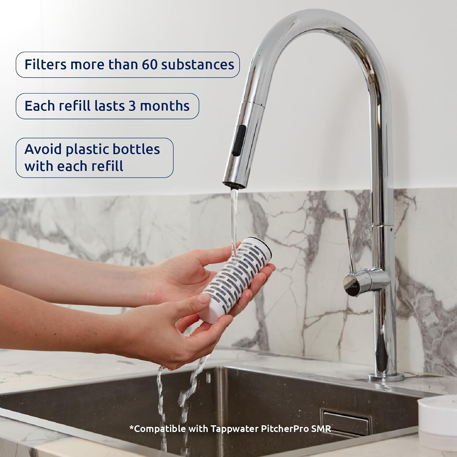 Tappwater PitcherPro SMR - Caraffa Acqua in Vetro 1,45L - immagine 2