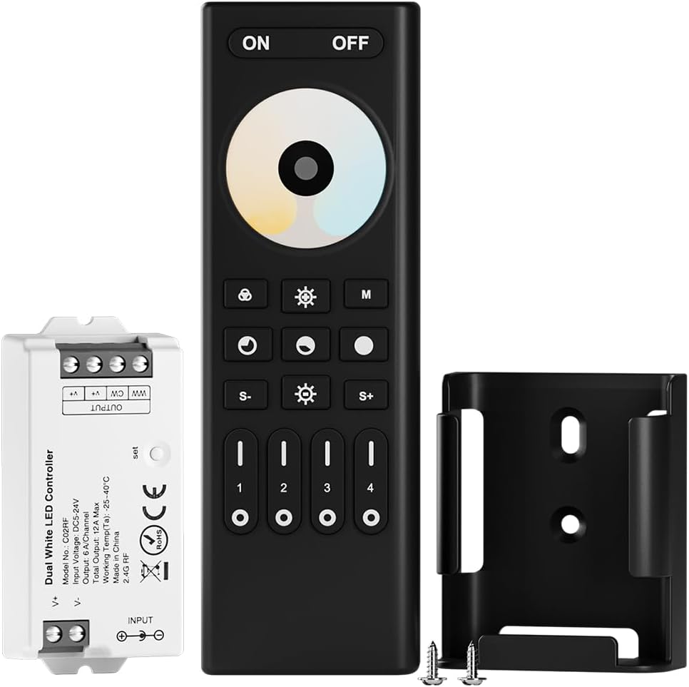 Btf-lighting Kit Controllore RF 2,4 GHz per Strisce LED CCT - immagine 1