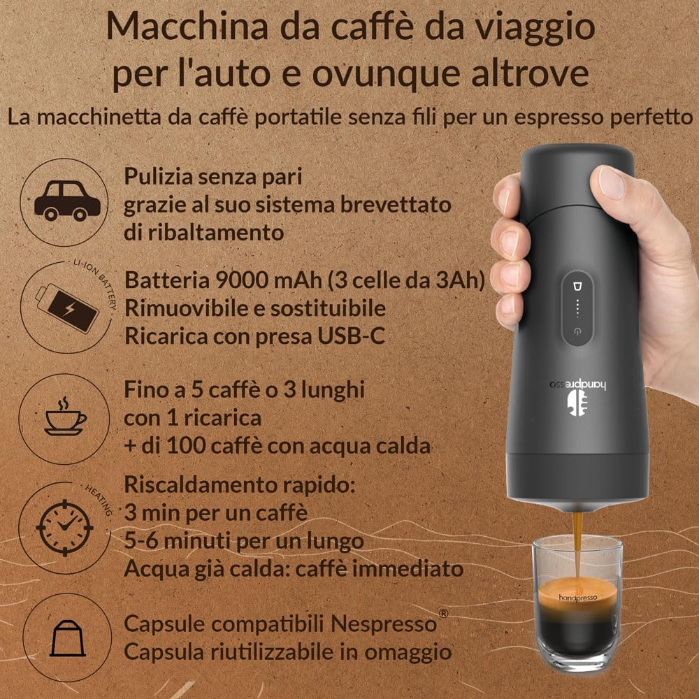 Handpresso Auto - Macchina Caffè da Viaggio USB-C - immagine 3