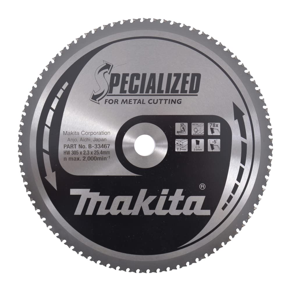Makita B-33467 Lama Sega Circolare Specialized 305 x 254 mm 78 T Metallo