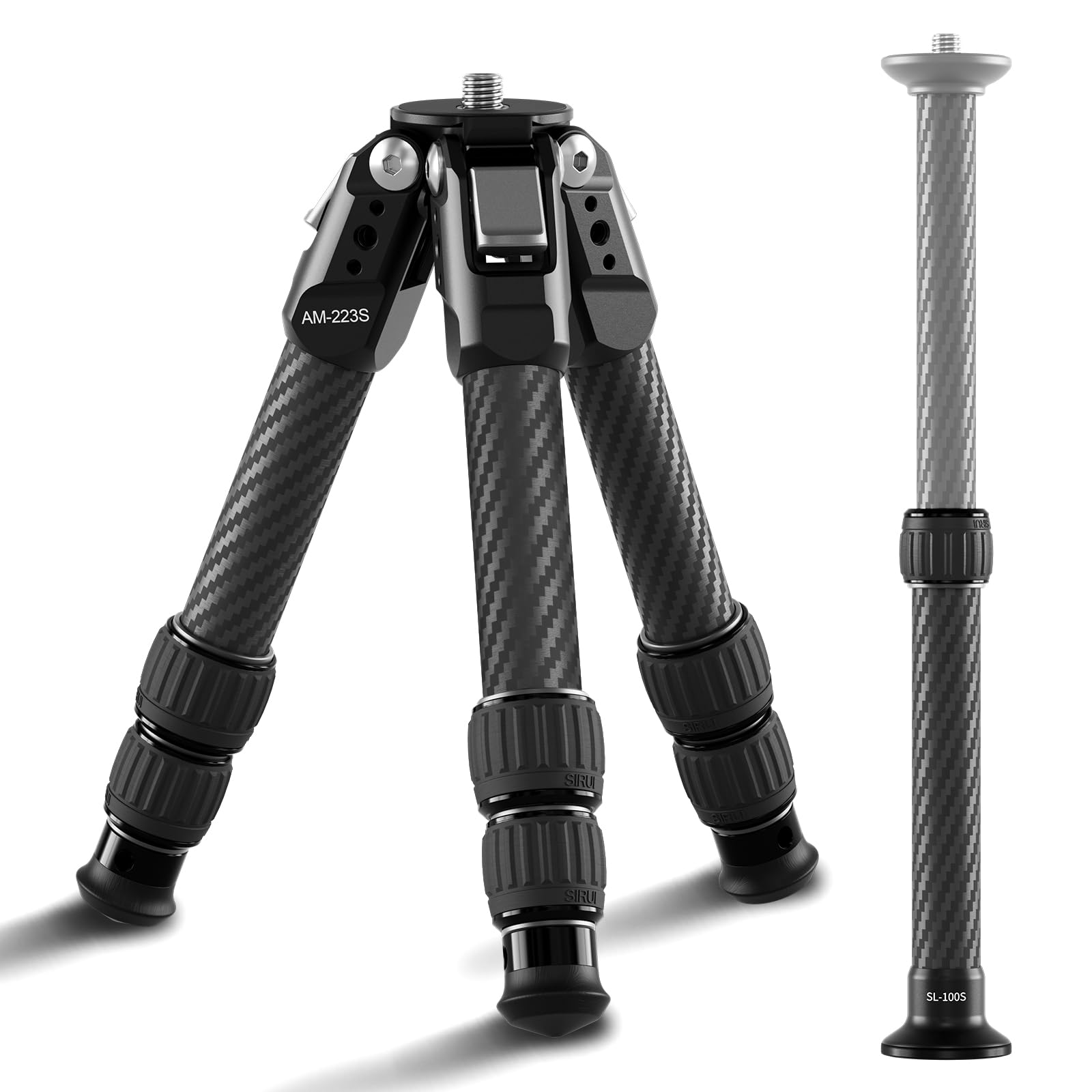 Sirui Mini Treppiede Fibra Carbonio AM-223S+SL-100S