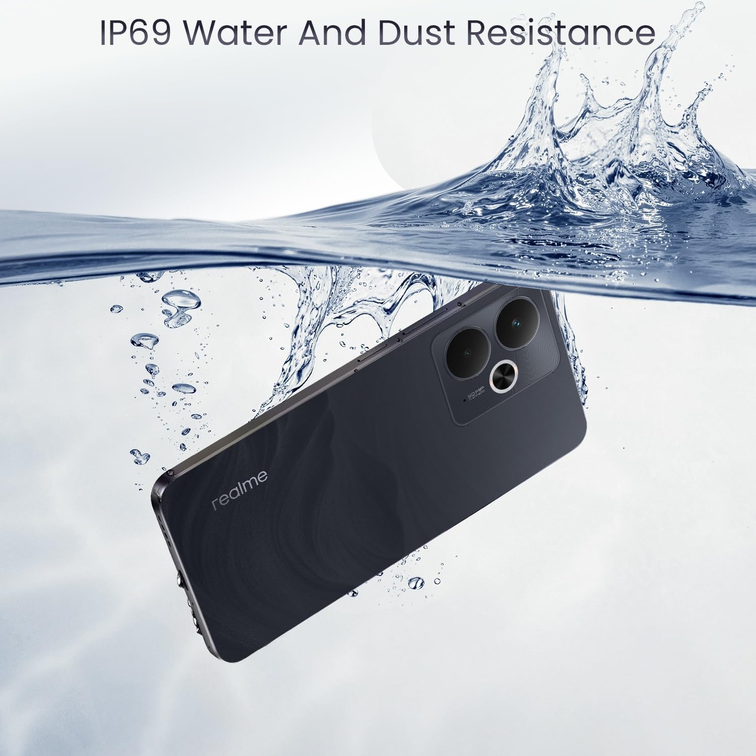 Realme 14T 5G Smartphone 8+256GB, Nero Obsidiana - immagine 8