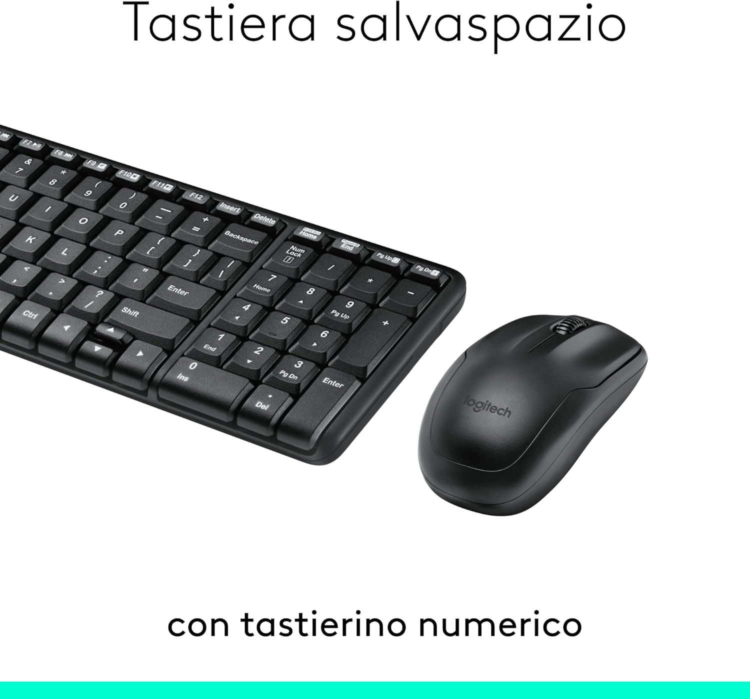 Logitech MK220 Combo - Tastiera e Mouse Wireless Compatti - immagine 3