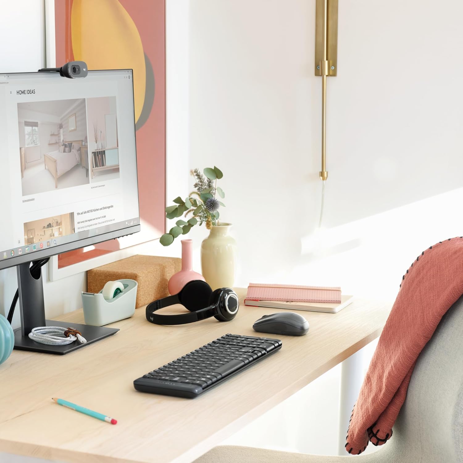 Logitech MK220 Combo - Tastiera e Mouse Wireless Compatti - immagine 5