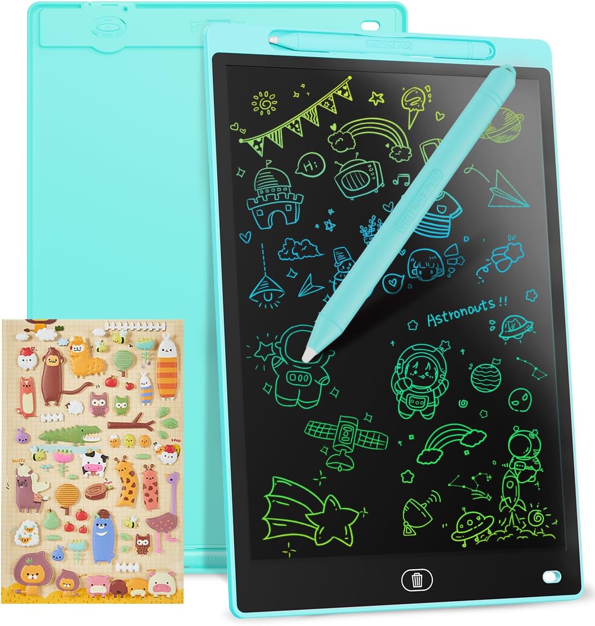 Genialba Tavoletta Grafica LCD Scrittura Colorato 10 Pollici, Blu - immagine 1