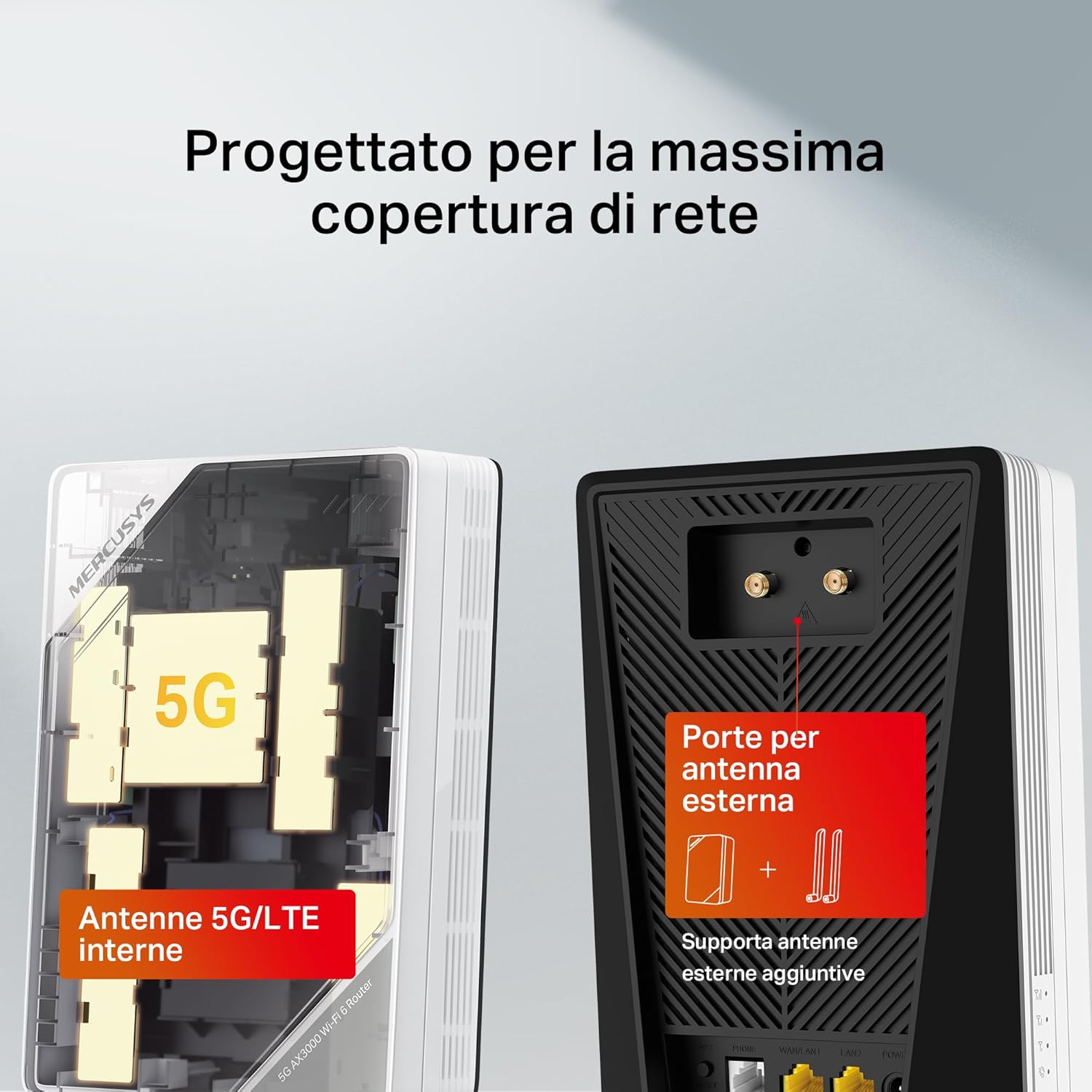 Mercusys TP-Link MB520-5G Router 5G WiFi 6 AX3000Mbps - immagine 8