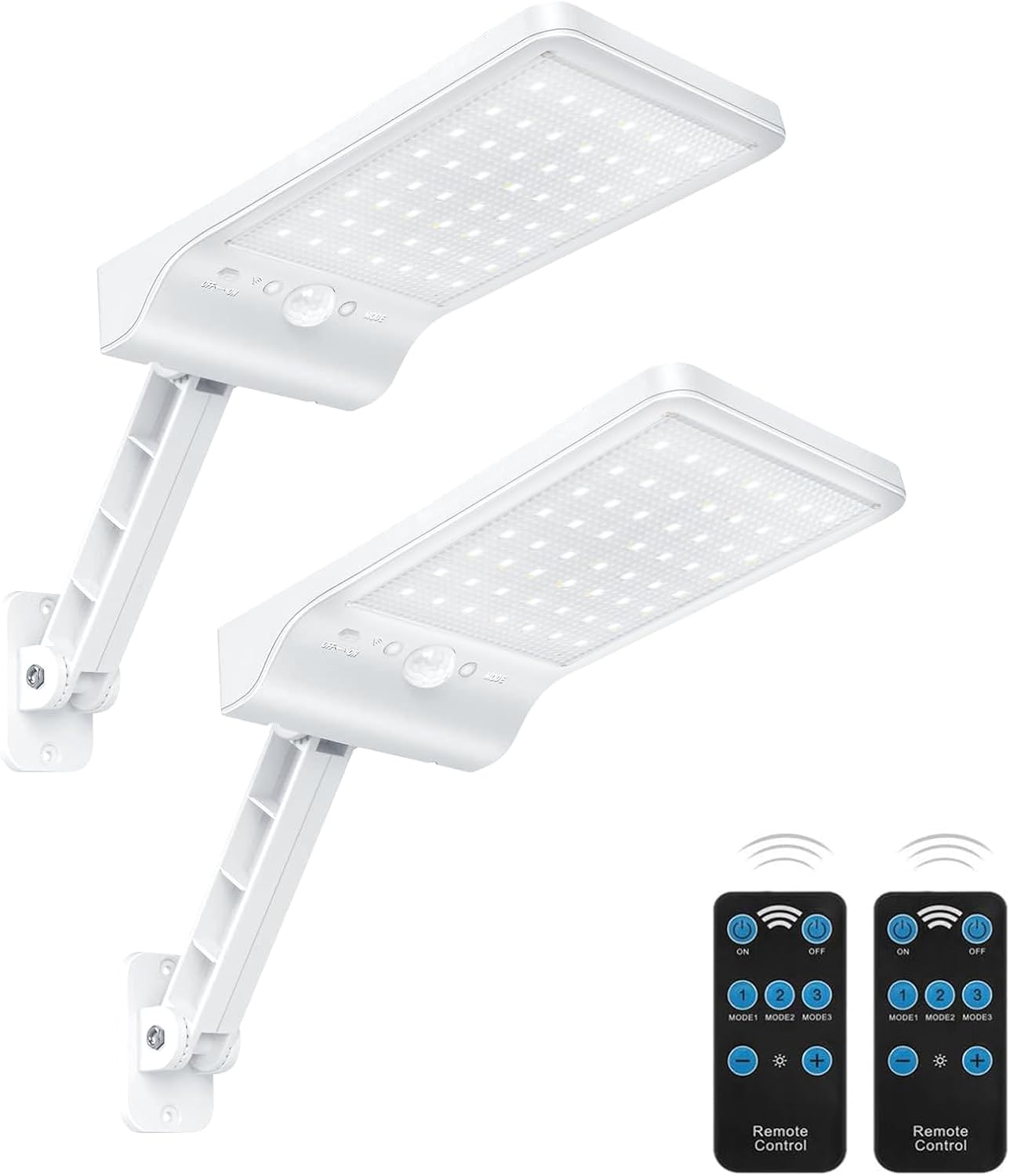 Moman Faretti Solari a LED da Esterno 56 LED - 2 Pezzi - immagine 1