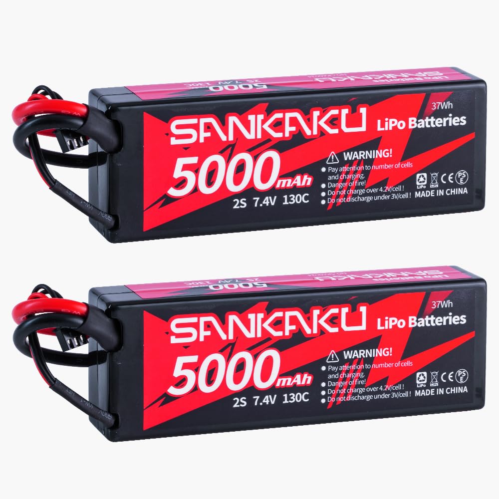 Sankaku 130C Batteria Lipo 2S 7,4V 5000mAh (2 pezzi)