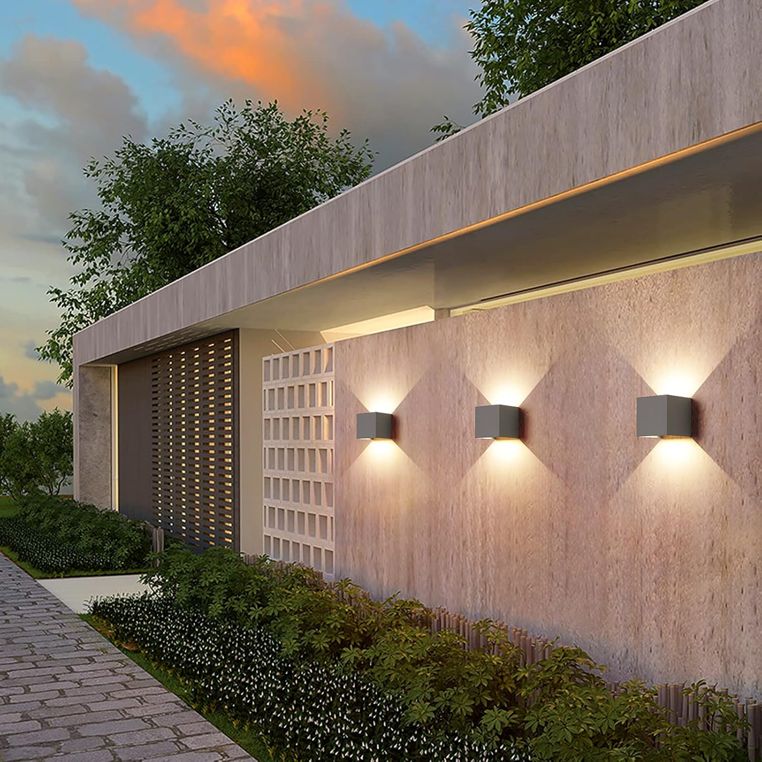 Applique da Parete Esterno/Interno LED 12W 2 Pezzi - immagine 6