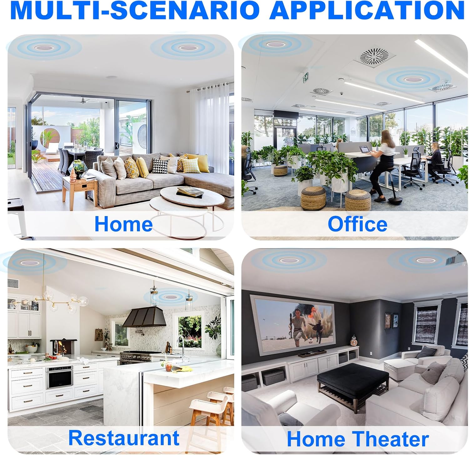 Herdio Altoparlanti Bluetooth da soffitto da 4 pollici (coppie) - immagine 8