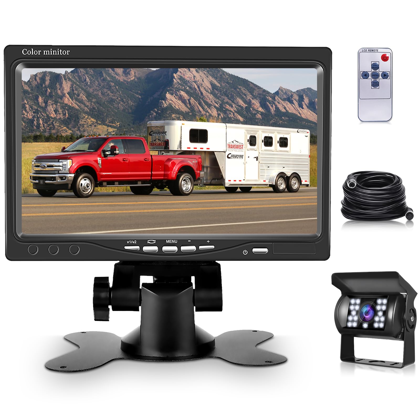 Kit Telecamera Posteriore Wireless con Monitor LCD 7"