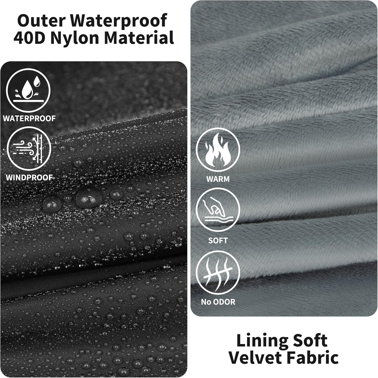 Eulant Coperta Campeggio Impermeabile con Cappuccio - immagine 2