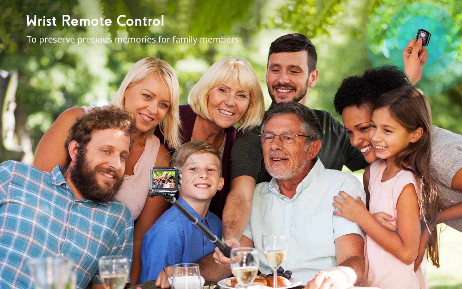 Cooau Action Cam HD 4K 20MP WiFi con Microfono Esterno - immagine 5